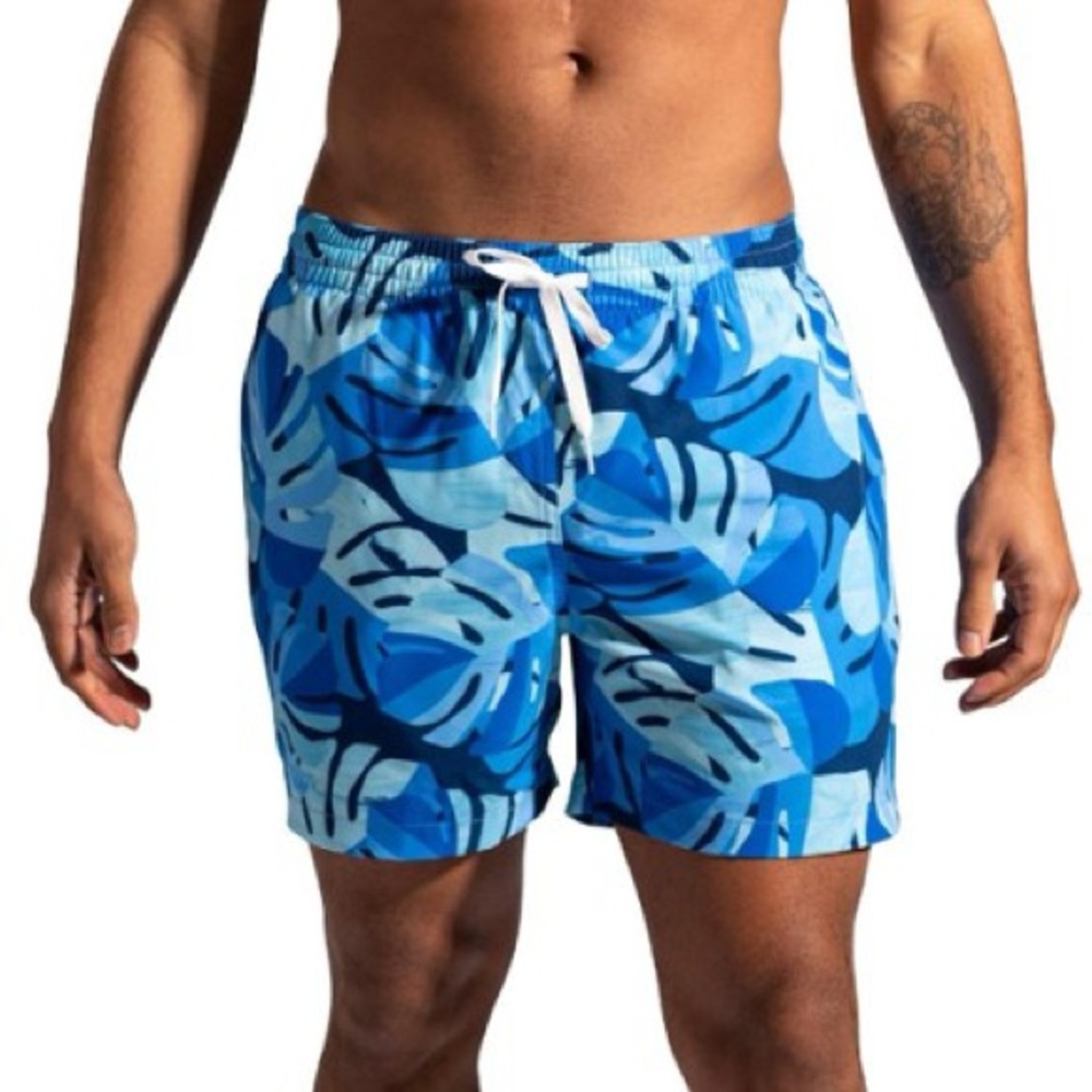 Chubbies  7” Swim Trunk Shorts Tropical Floral Men’s XL Stretch Lined Drawstring